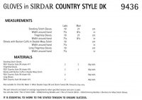 Knitting Pattern - Sirdar 9436 - Country Style DK - Gloves